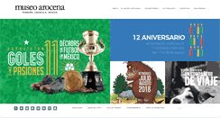 Desktop Screenshot of museoarocena.com